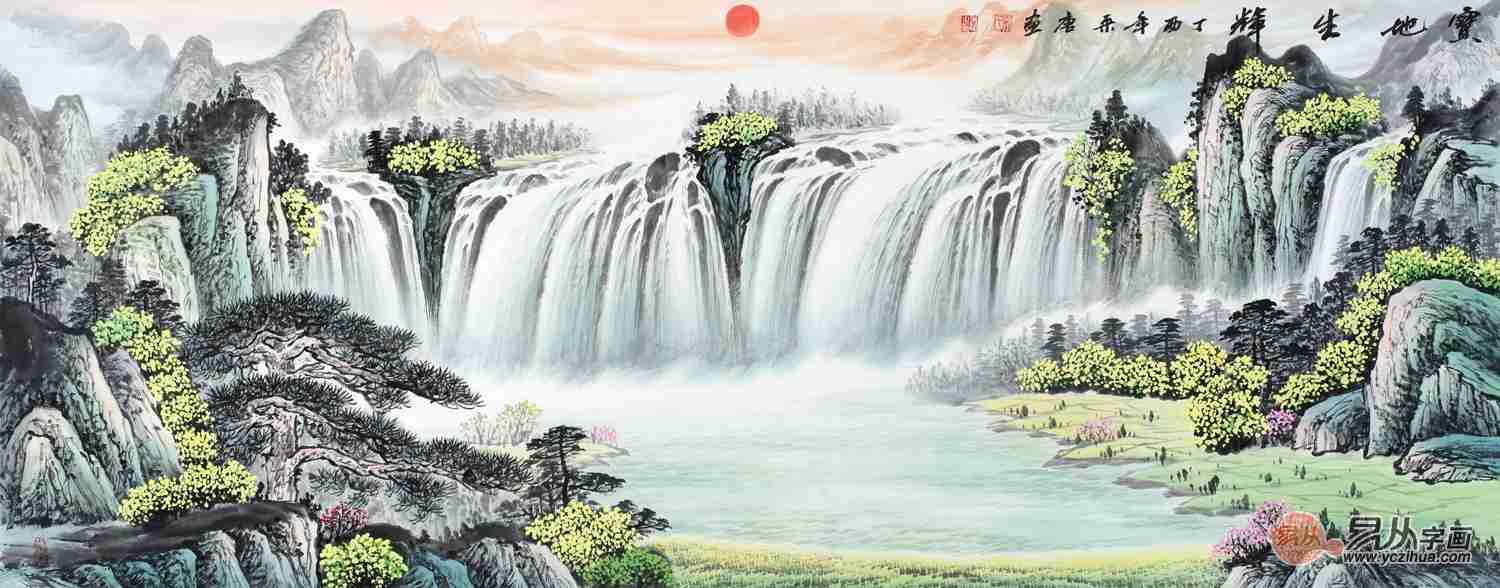 春節(jié)將至，迎新納福山水畫(huà)為您奉上！